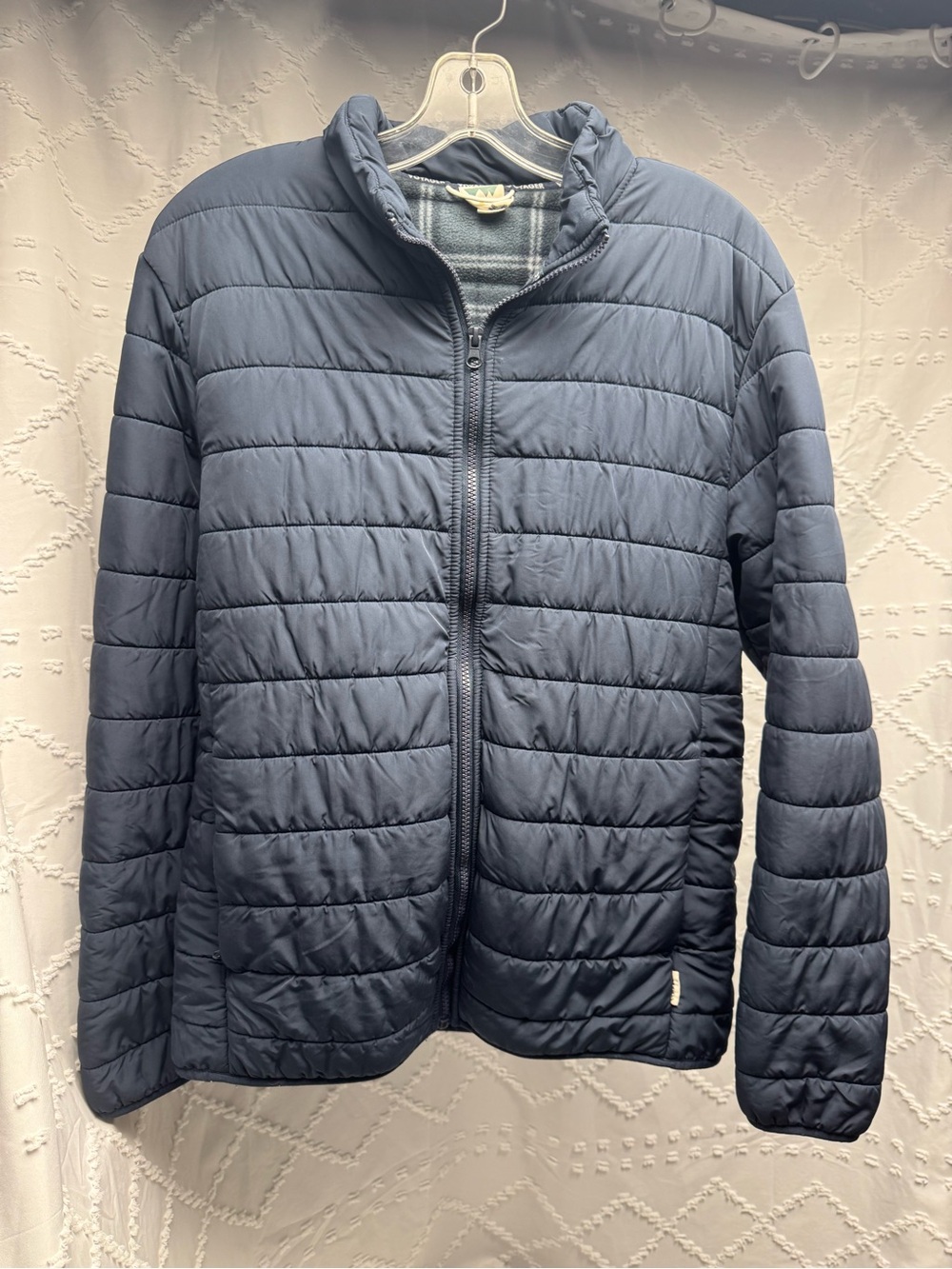 Voyager Men's Polar Fleece
Lined Heather Puffer Jacket
Blue Size M